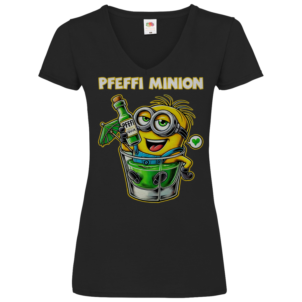 Pfeffi Minion - V-Neck Damenshirt