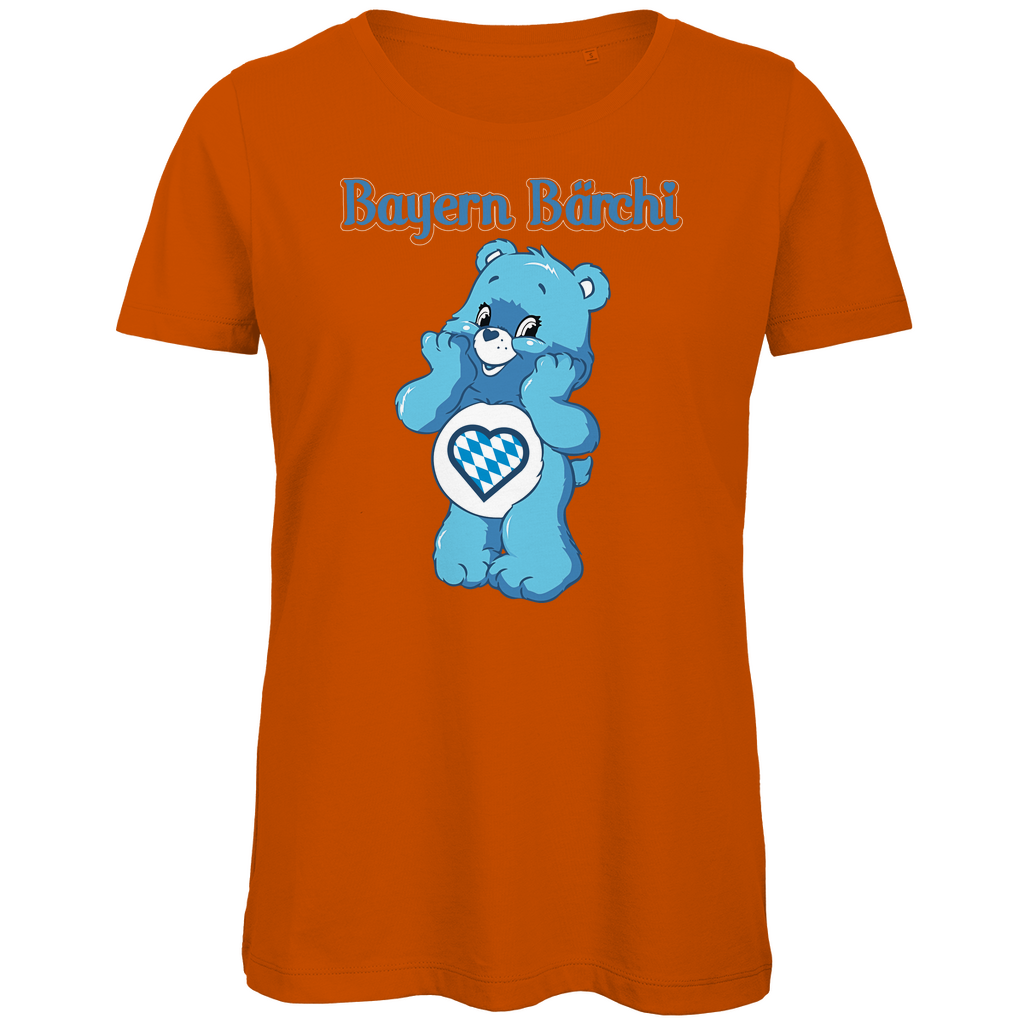 Bayern Bärchi - Glücksbärchi - Damen Premium Bio T-Shirt Urban Orange