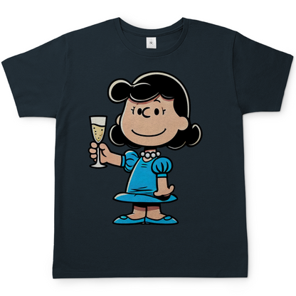 Lucy van Pelt mit Sekt -  Die Peanuts - Herren Shirt