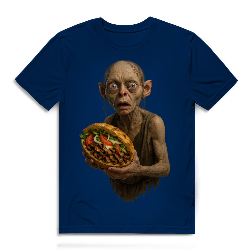 Döner mein Schatz Gollum LOTR - Herren Premium Bio T-Shirt Navy