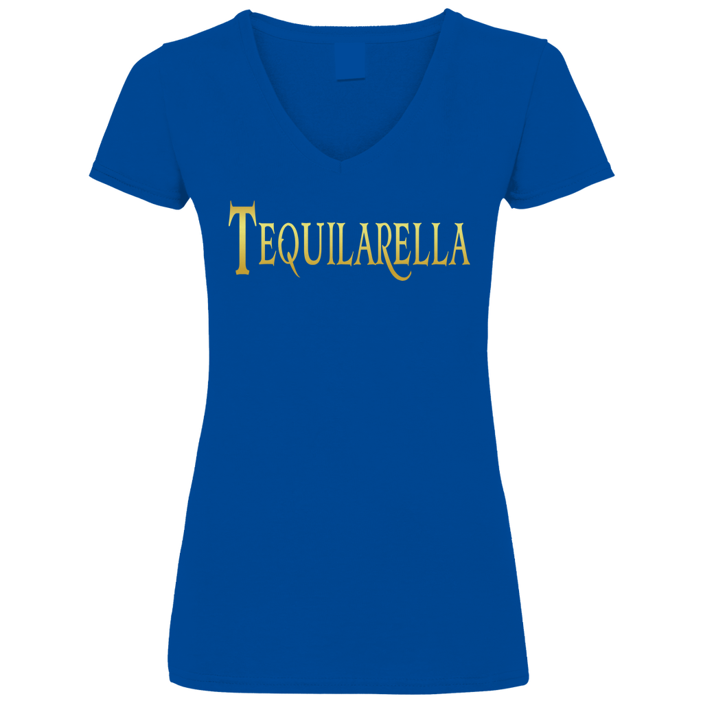 Tequilarella - Prinzessin Gold - V-Neck Damenshirt