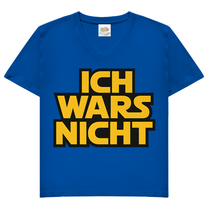 Ich Wars Nicht - Damen V-Neck T-Shirt Royal Blue