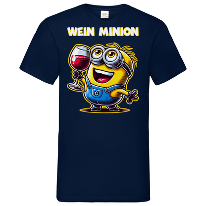 Wein Minion - Herren V-Neck Shirt