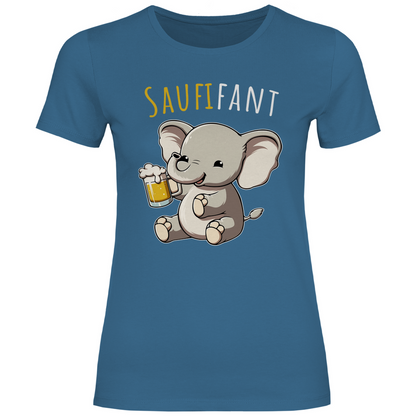 Saufifant - Damenshirt Stone Blue
