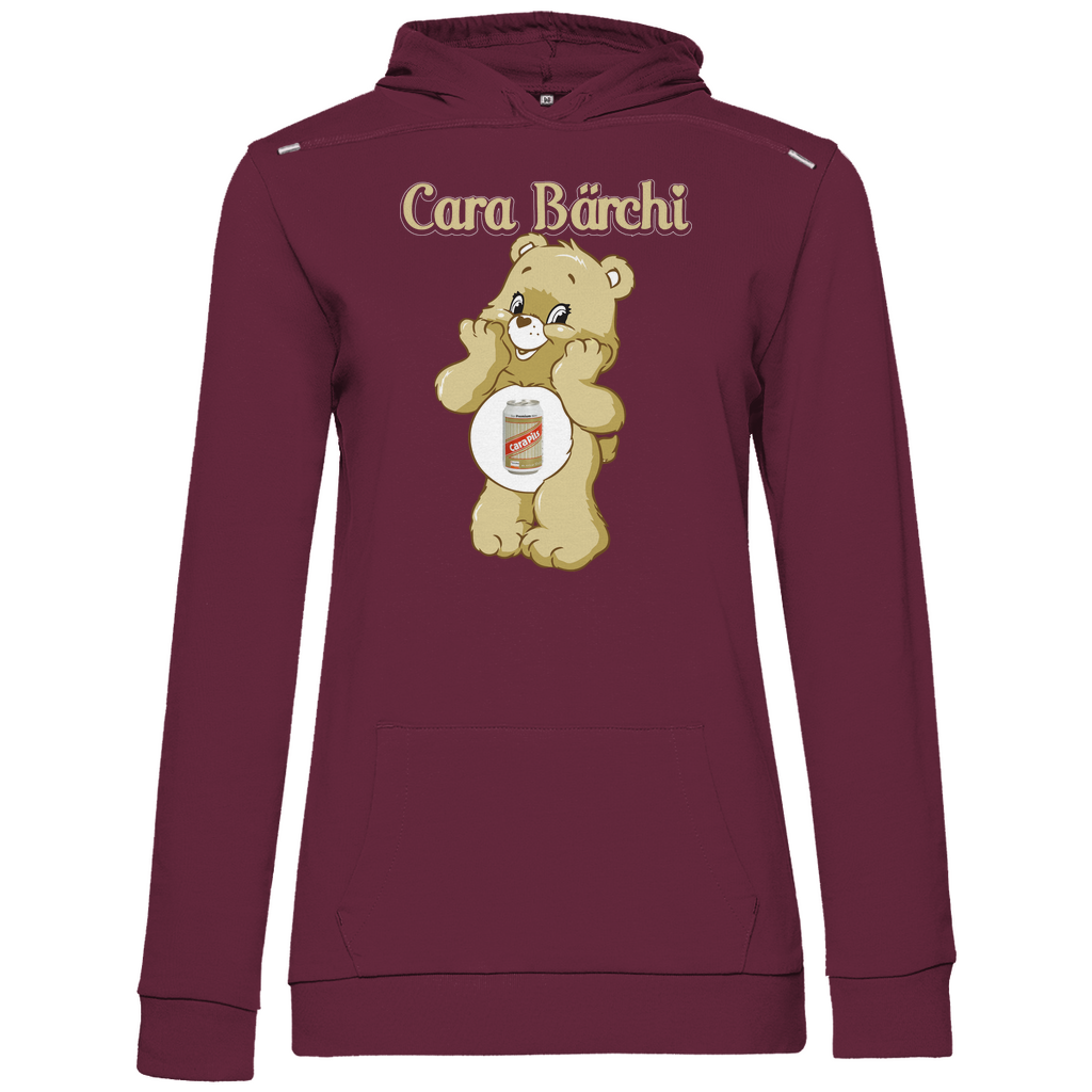 Cara Bärchi - Glücksbärchi - Damen Hoodie Wine