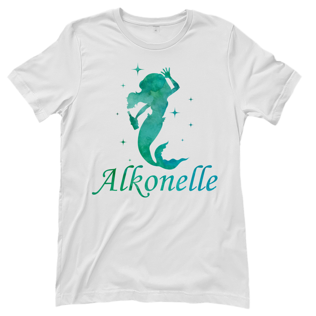 Alkonelle - Prinzessin Aquarell - Damenshirt White
