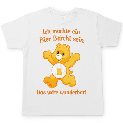 Herren T-Shirt Ich möchte ein Bier Bärchi sein das wäre wunderbar! White