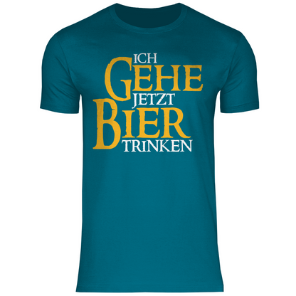 Ich gehe jetzt Bier trinken HDR - Beidseitiger Druck - Herren Shirt