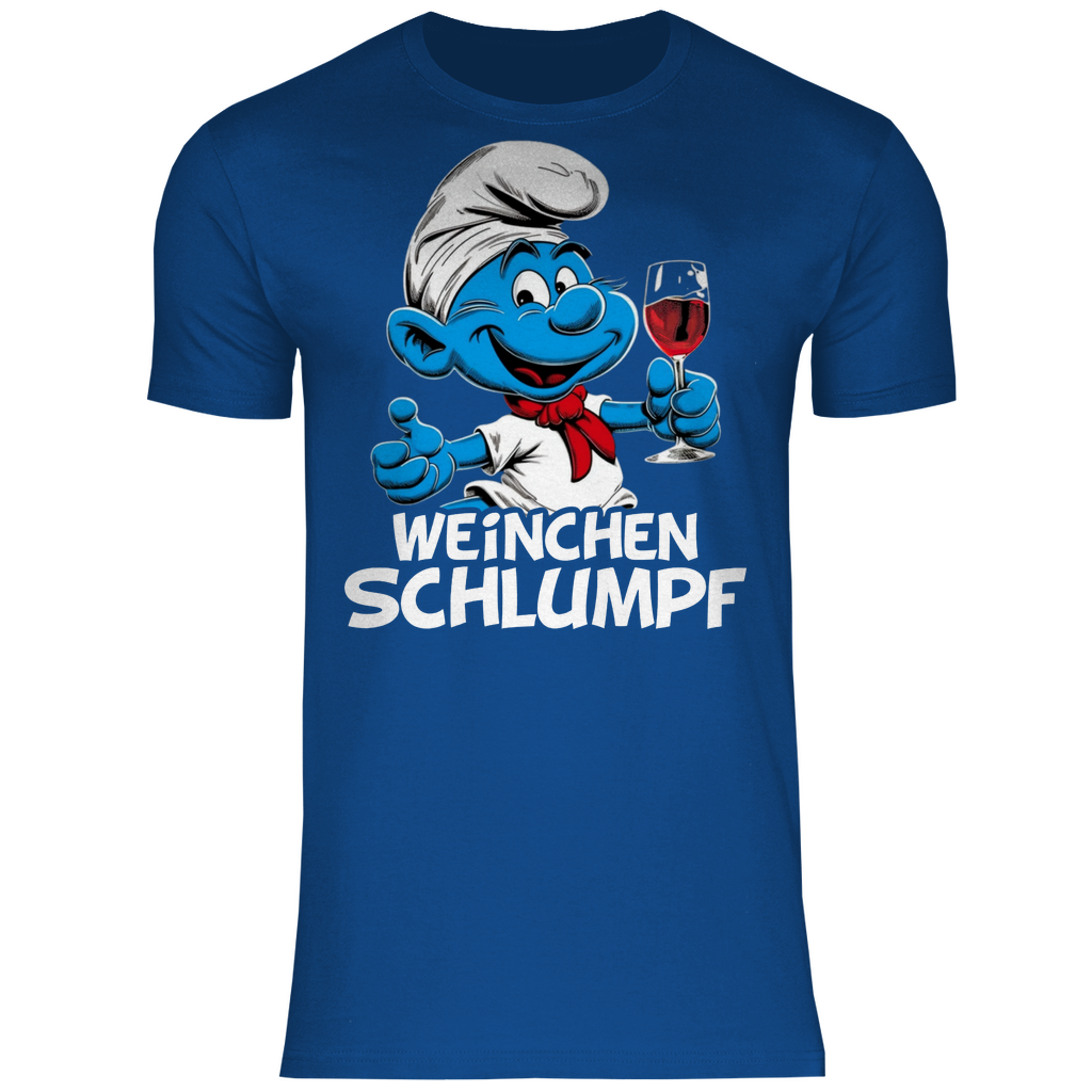 Weinchen Schlumpf Grafik - Herren Shirt