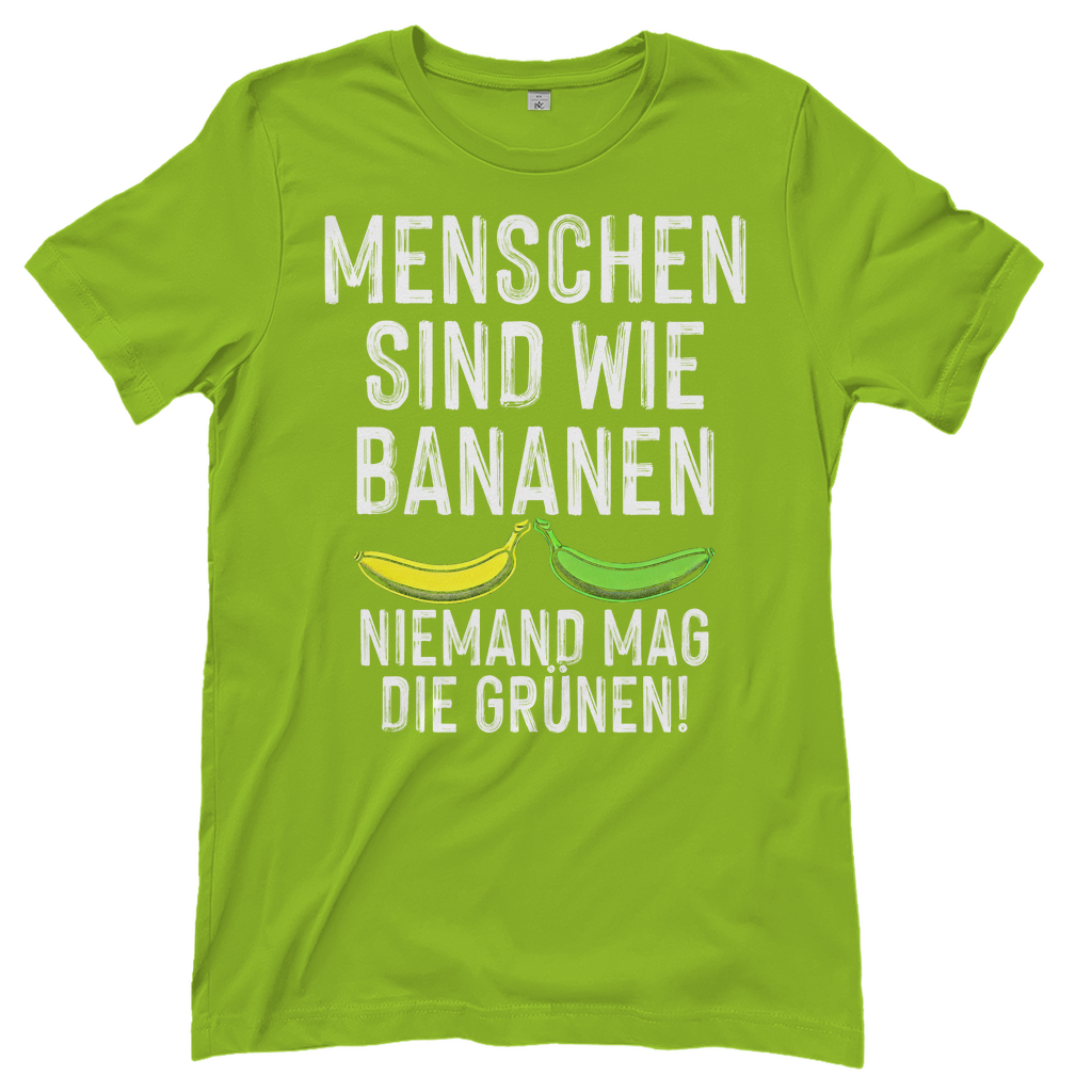 Menschen sind wie Bananen niemand mag die Grünen - Damenshirt Orchid Green