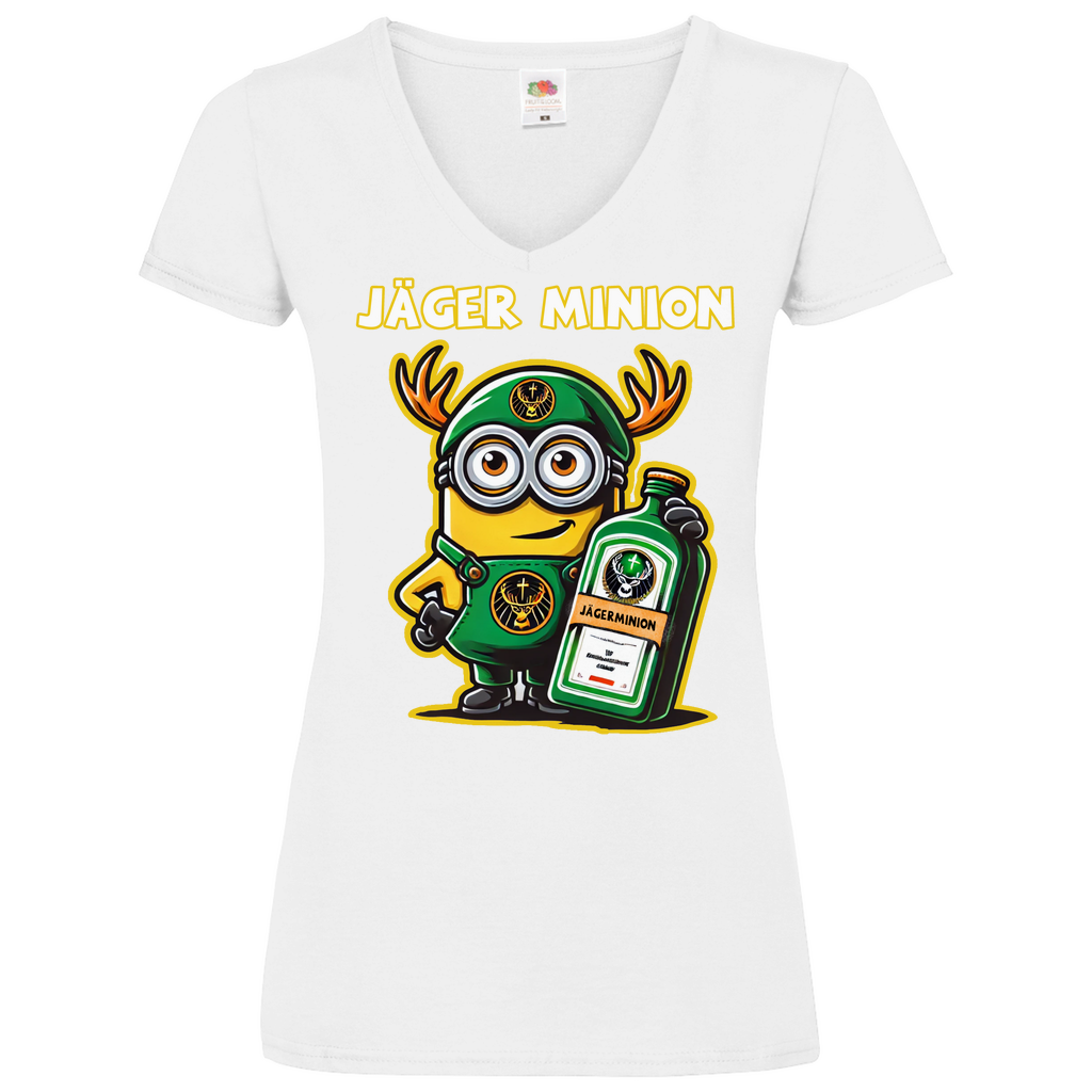 Jäger Minion - V-Neck Damenshirt