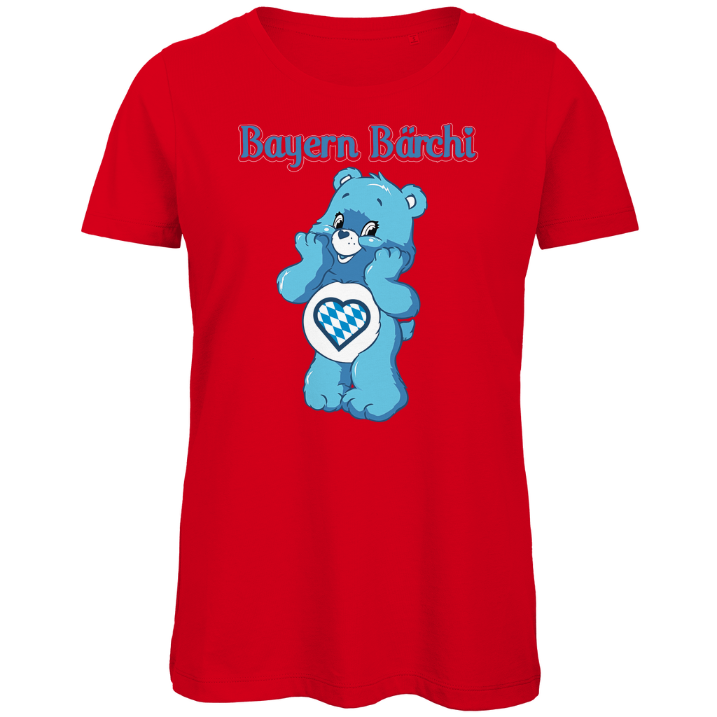 Bayern Bärchi - Glücksbärchi - Damen Premium Bio T-Shirt Red