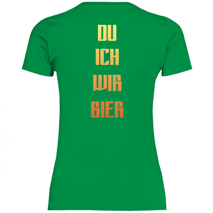 Strammsein Du Ich Wir Bier - Damenshirt