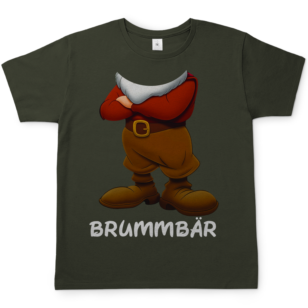 Schneewittchen und die 7 Zwerge - Brummbär - Herren Shirt Urban Khaki