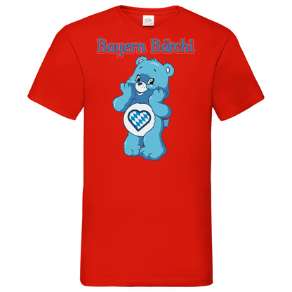 Bayern Bärchi - Glücksbärchi - Herren V-Neck Shirt Red
