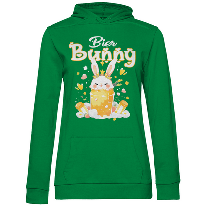 Bier Bunny Hase - Damen Hoodie Kelly Green