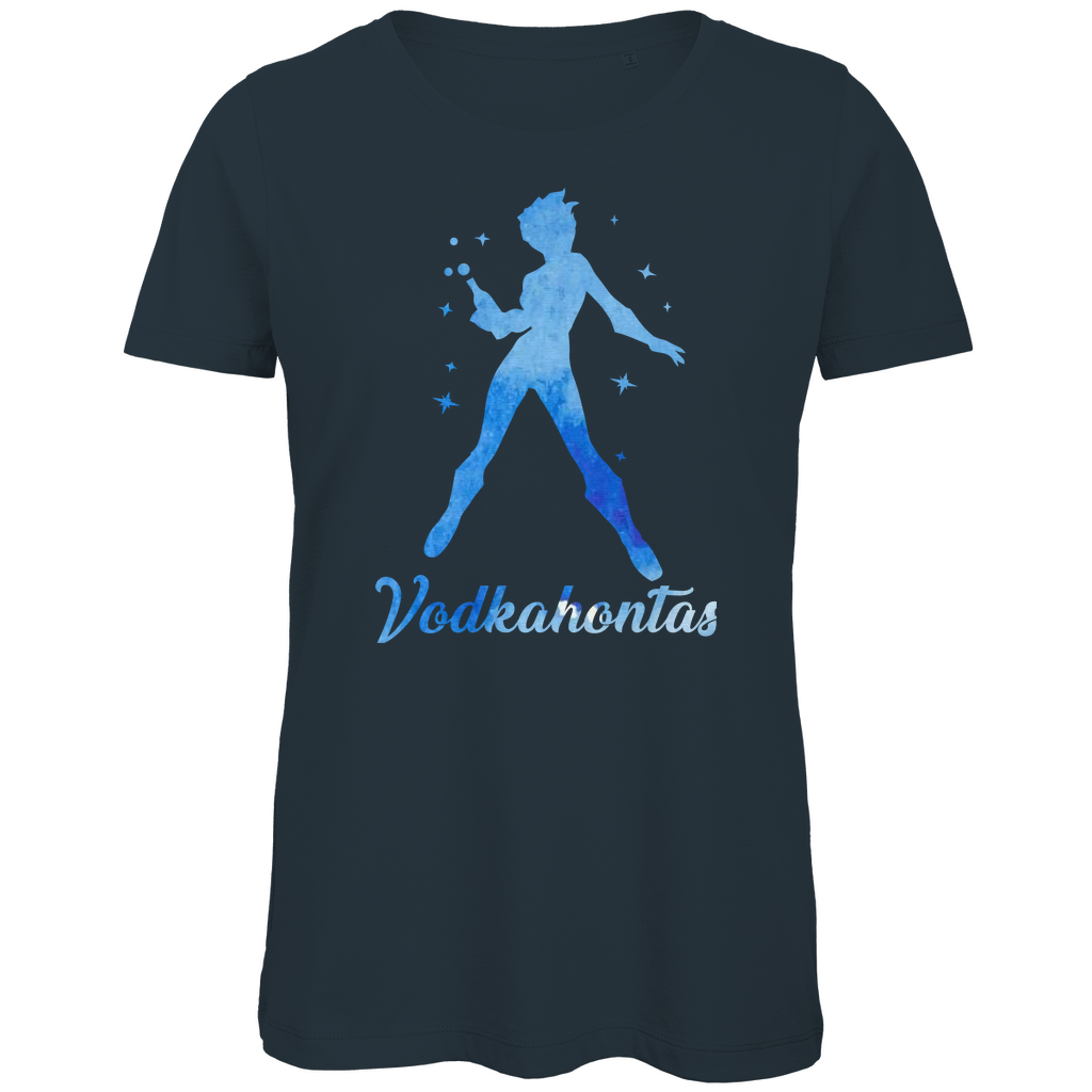 Vodkahontas - Prinzessin Aquarell - Damen Premium Bio T-Shirt Dark Grey