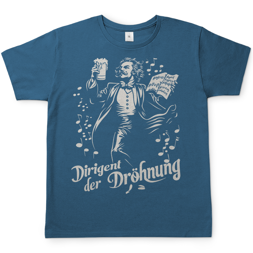 Dirigent der Dröhnung - Herren Shirt Stone Blue