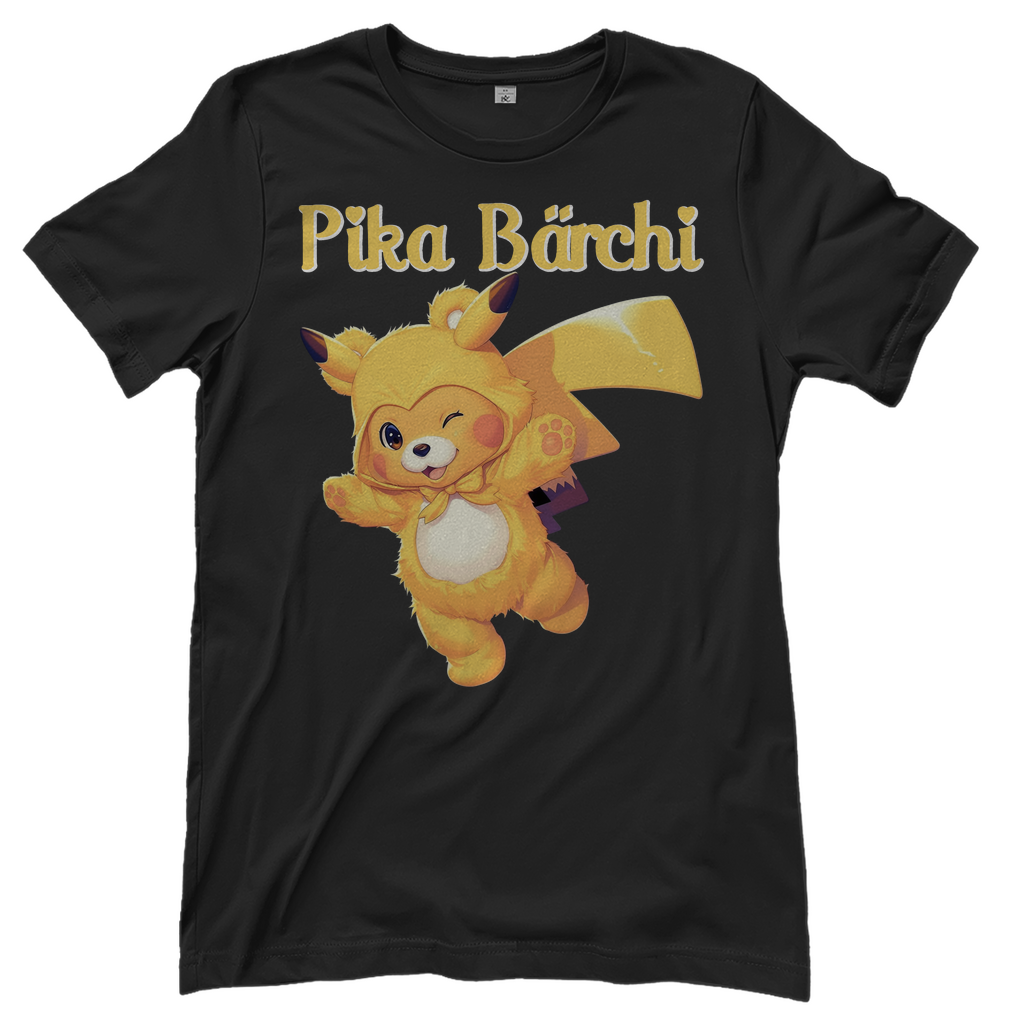 Pika Bärchi - Glücksbärchi - Damenshirt Black