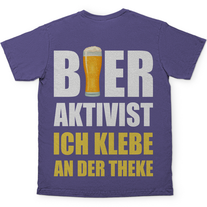 Bier Aktivist Ich klebe an der Theke - Herren Shirt Millennial Lilac