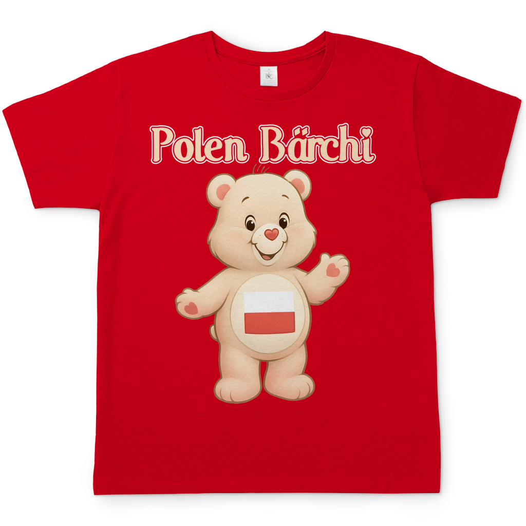 Polen Bärchi - Glücksbärchi - Herren T-Shirt Red