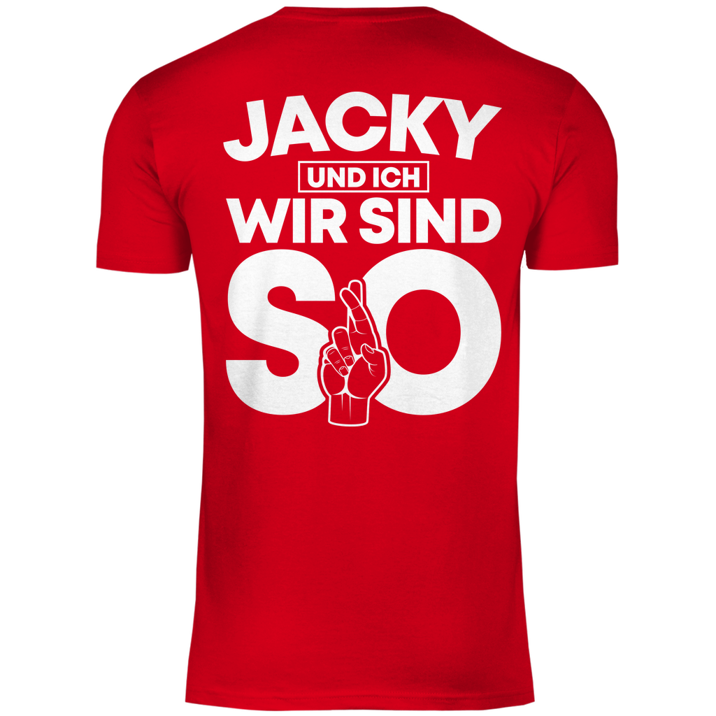 Jacky und ich wir sind so Jack Daniels - Herren Shirt