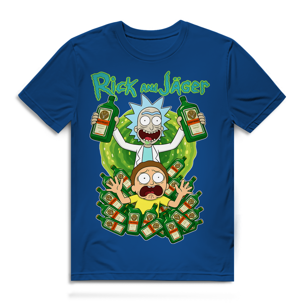 Rick and Jäger mit Morty Jägermeister - Herren Premium Bio T-Shirt