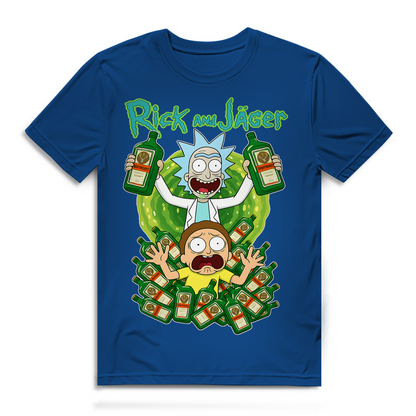 Rick and Jäger mit Morty Jägermeister - Herren Premium Bio T-Shirt