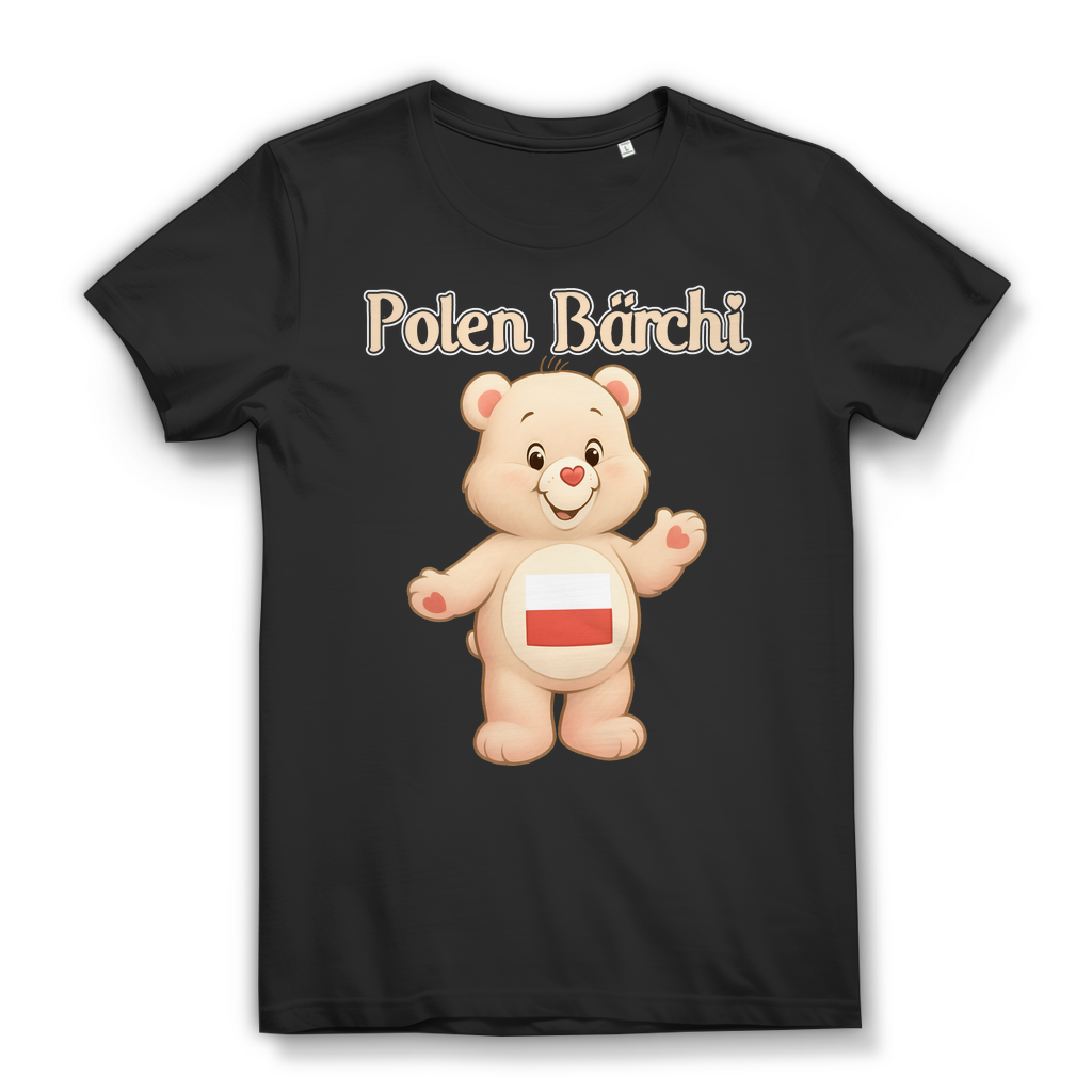 Polen Bärchi - Glücksbärchi - Damen Premium Bio T-Shirt Black