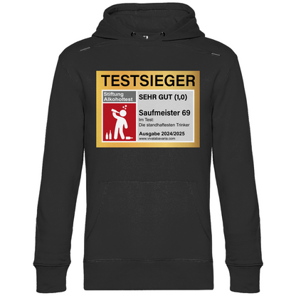 Testsieger Saufmeister 69 - Unisex Hoodie Black