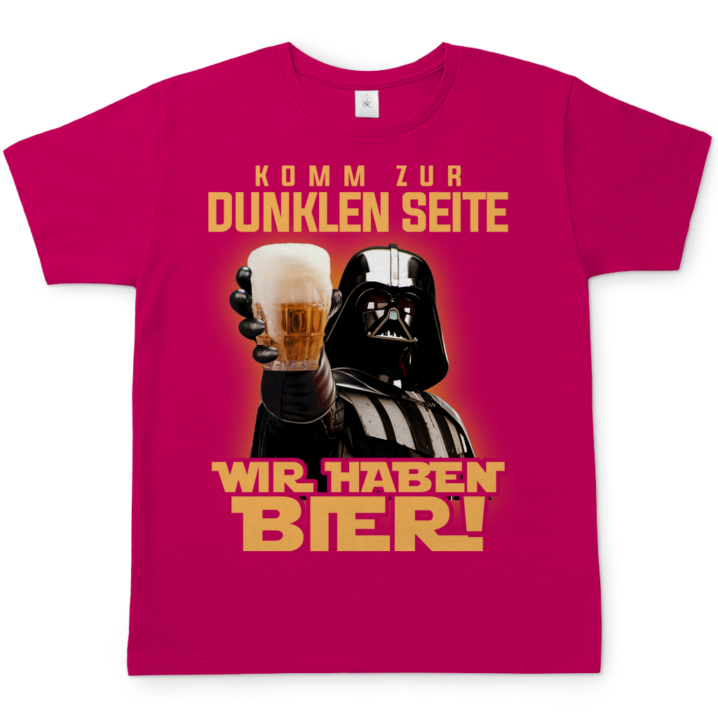 Komm zur dunklen Seite wir haben Bier Darth Vader - Herren Shirt