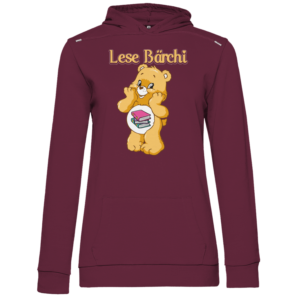 Lese Bärchi - Glücksbärchi - Damen Hoodie Wine