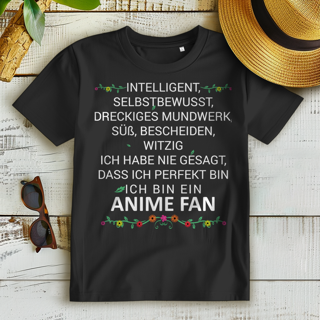 Anime Shirt Damen – Smart selbstbewusst witzig ich bin ein Anime Fan Design