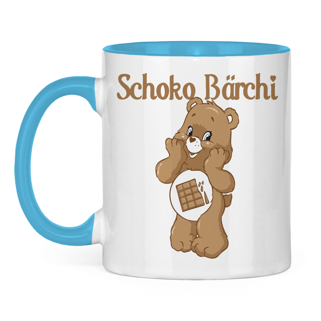 Schoko Bärchi - Glücksbärchi - Tasse zweifarbig Light Blue