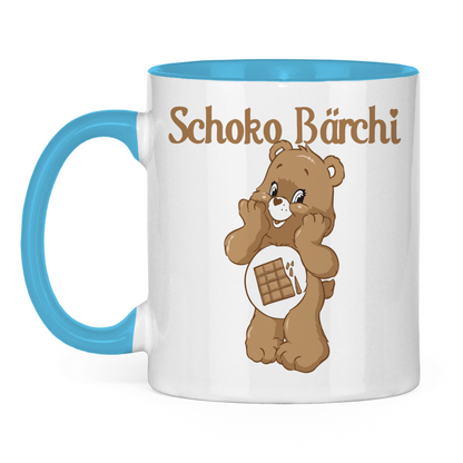 Schoko Bärchi - Glücksbärchi - Tasse zweifarbig