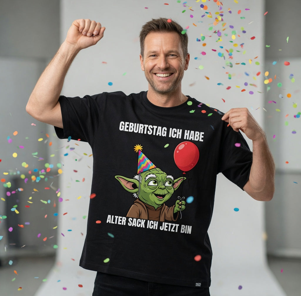 Geburtstag ich habe alter Sack ich jetzt bin Meister Yoda - Jack and Jones Oversize T-Shirt