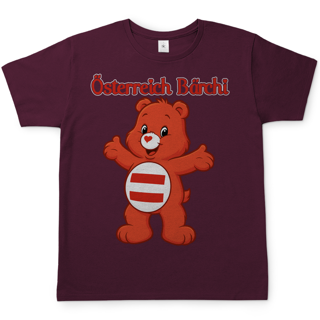 Österreich Bärchi - Glücksbärchi - Herren T-Shirt Burgundy