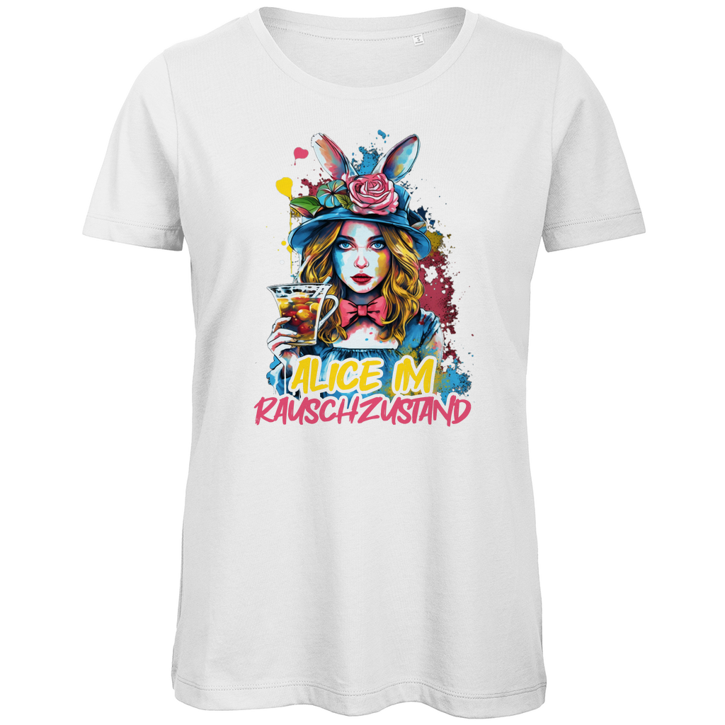 Alice im Rauschzustand Bunt - Damen Premium Bio T-Shirt