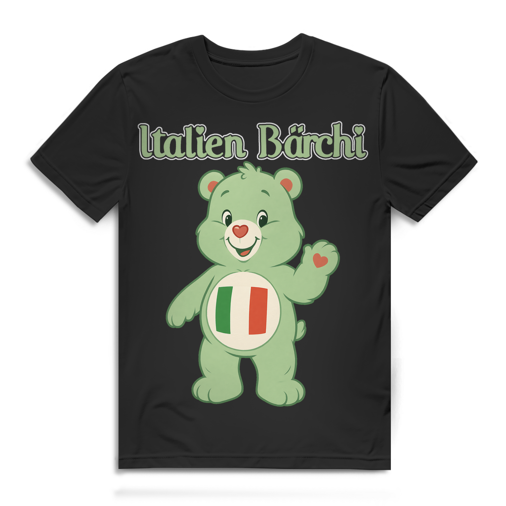 Italien Bärchi - Glücksbärchi - Herren Premium Bio T-Shirt Black