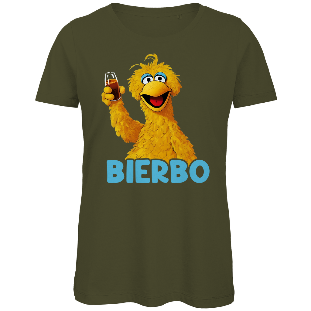 Sesamstraße - Bibo Bierbo - Damen Premium Bio T-Shirt Khaki