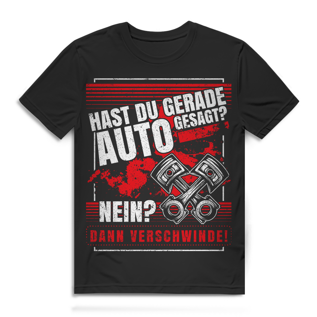 Tuning Shirt Herren – Auto gesagt oder nicht? Kolben Design für Autofans Black
