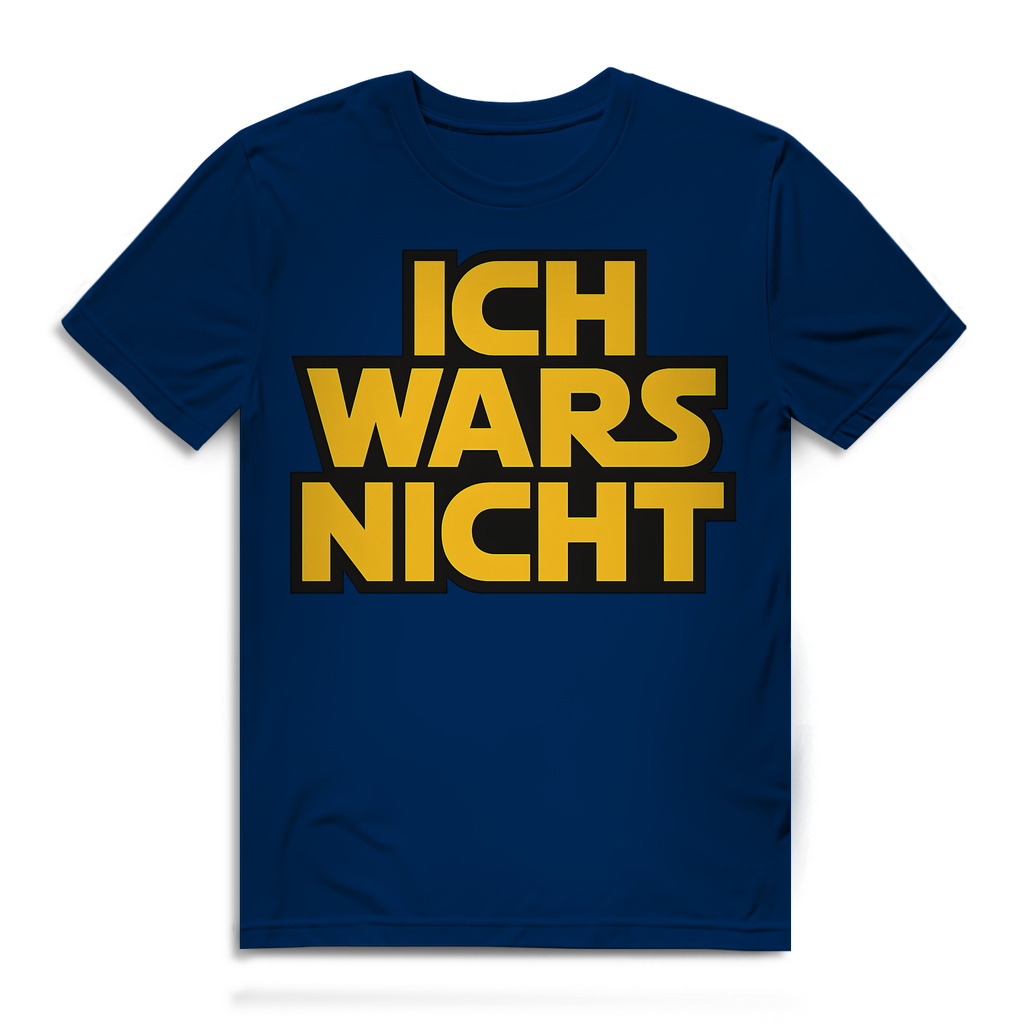 Ich Wars Nicht - Herren Premium Bio T-Shirt Navy