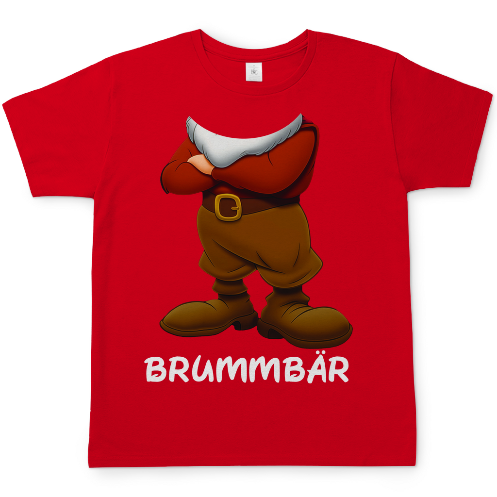 Schneewittchen und die 7 Zwerge - Brummbär - Herren Shirt Red