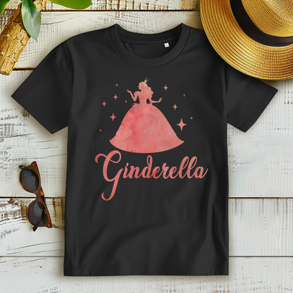 Ginderella T-Shirt Damen – Lustiger Gin Spruch mit Prinzessin für Party Queens