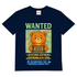 Herren V-Neck T-Shirt Wanted Glücksbärchi Wolkenland Extrem Gefährlich Süß Navy