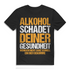 Männer Funshirt Bier – Wenn ich kein Bier bekomme wird’s gefährlich – T-Shirt Black