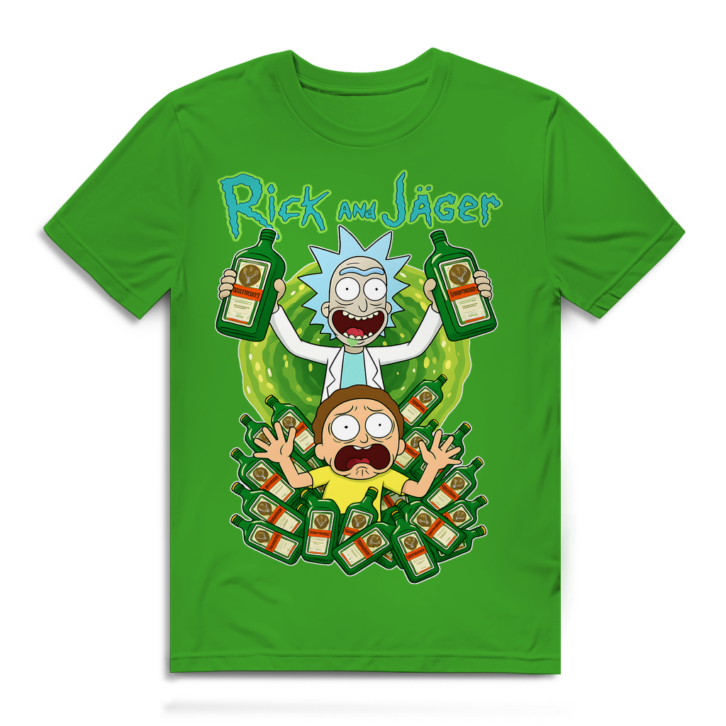Rick and Jäger mit Morty Jägermeister - Herren Premium Bio T-Shirt