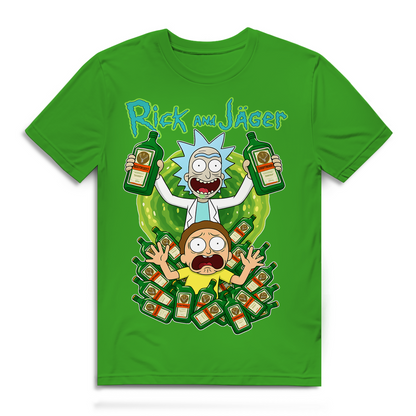 Rick and Jäger mit Morty Jägermeister - Herren Premium Bio T-Shirt