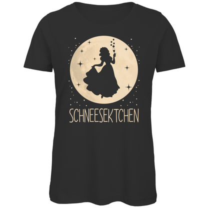 Mond Prinzessin - Schneesektchen - Damen Premium Bio T-Shirt Black