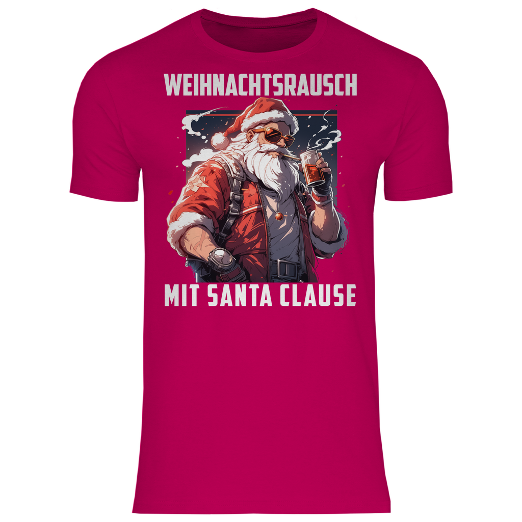 Weihnachtsrausch mit Santa Clause - Herren Shirt Sorbet